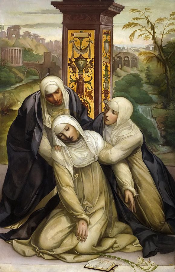 This may contain: an image of the virgin mary and jesus