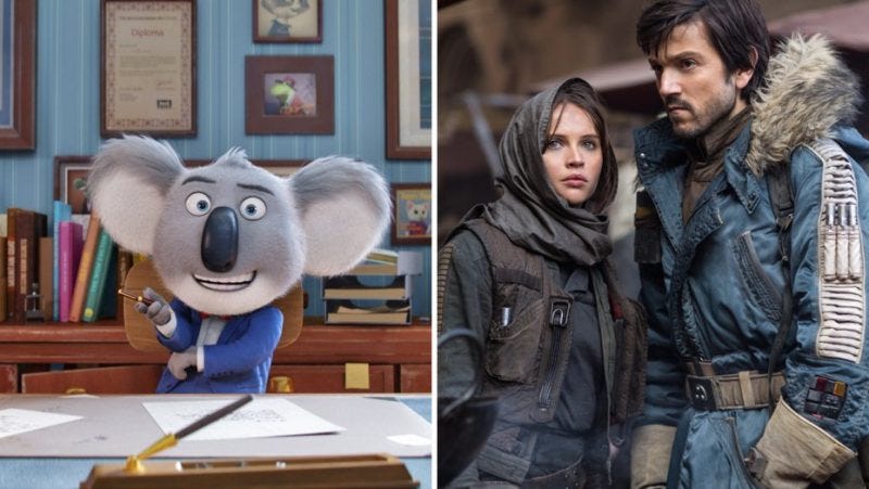 rogue one tops box office holiday over sing 2016 images rogue one tops box office holiday over sing 2016 images