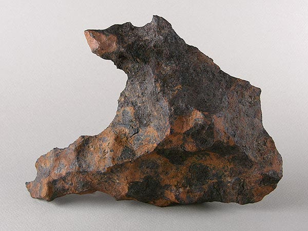 The Canyon Diablo meteorite was used by Clair Patterson to determine the age of the earth. Credit: Geoffrey Notkin