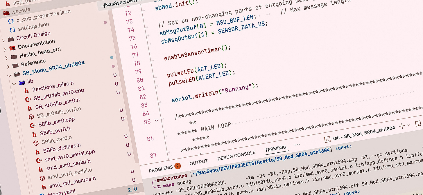Screengrab of code being edited in VS Code