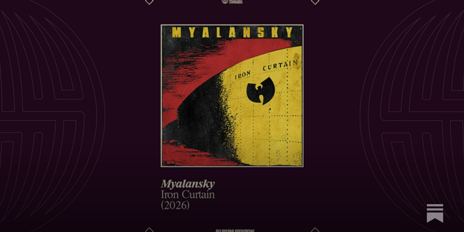 Album Review: Iron Curtain by Myalansky