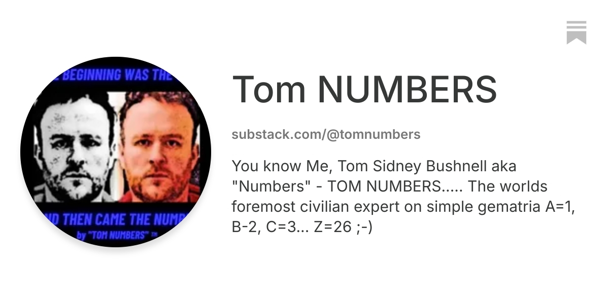 Tom NUMBERS | Substack