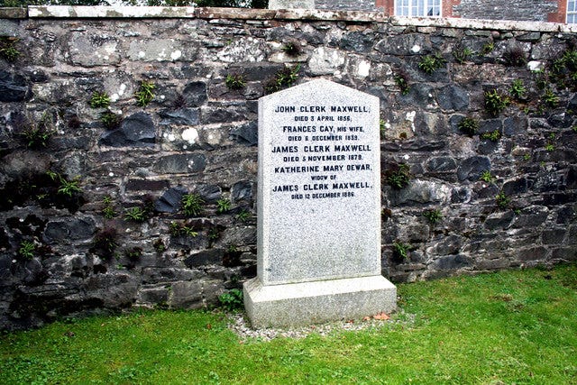 Parton: Grave of James Clerk Maxwell © Dr Neil Clifton :: Geograph ...