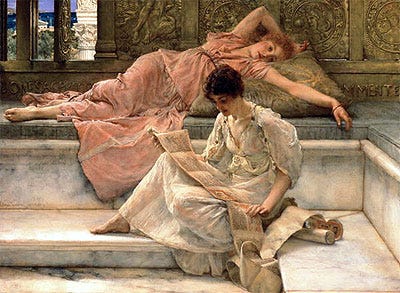 The Favourite Poet | Alma-Tadema | Painting Reproduction 47 | TOPofART The Favourite Poet | Alma-Tadema | Painting Reproduction 47 | TOPofART