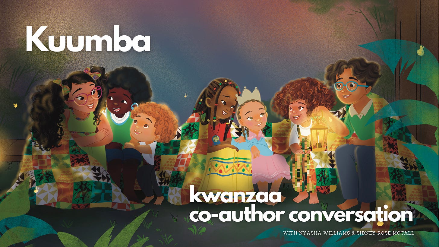 Author Nyasha Williams Sidney Rose McCall Once Upon a Kwanzaa