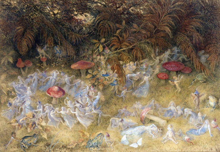 Tiptoeing Through the Toadstools: Mushrooms in Victorian Fairy Paintings |  Mushroom