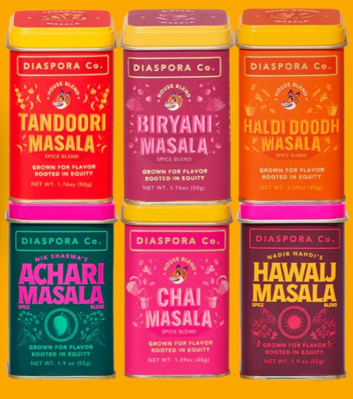 Collection of Diaspora Spice Co Spice Boxes