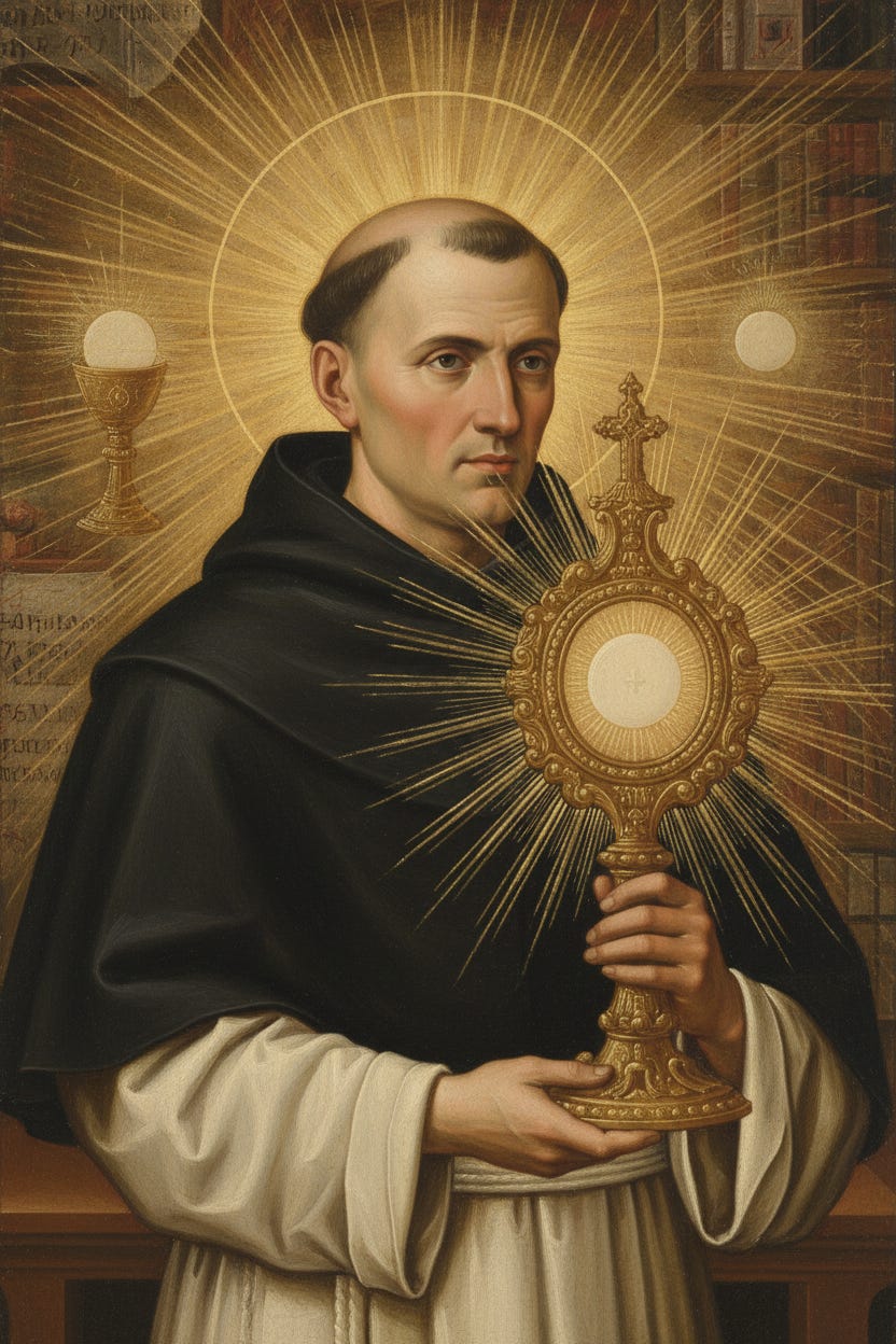 Saint Thomas Aquinas Defender of the Real Presence in the Eucharist