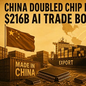 China Doubled Chip Exports: $216B AI Trade Boom