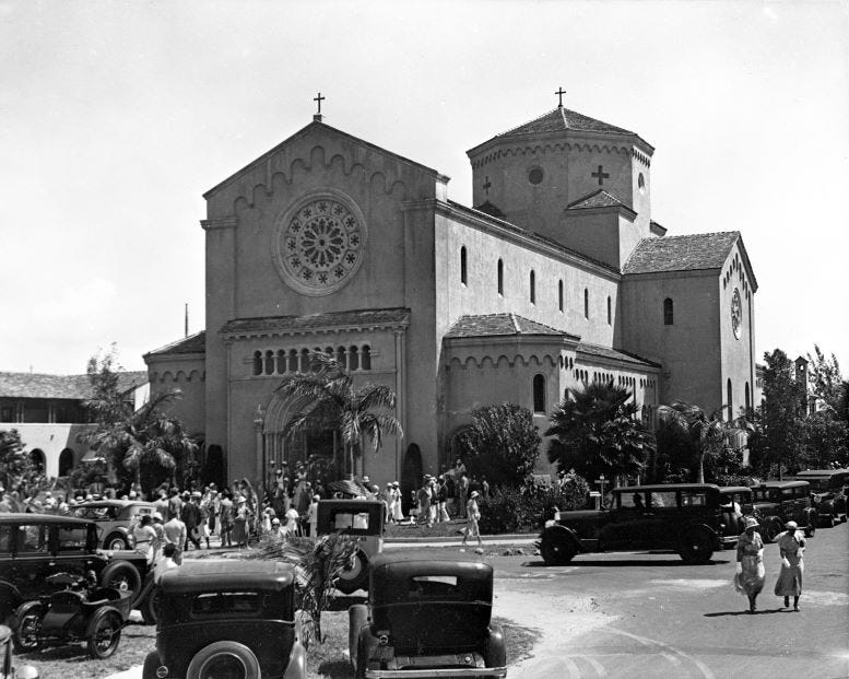 St. Patrick’s Church at 3716 Garden Avenue on March 19, 1933. Courtesy of Florida State Archives.