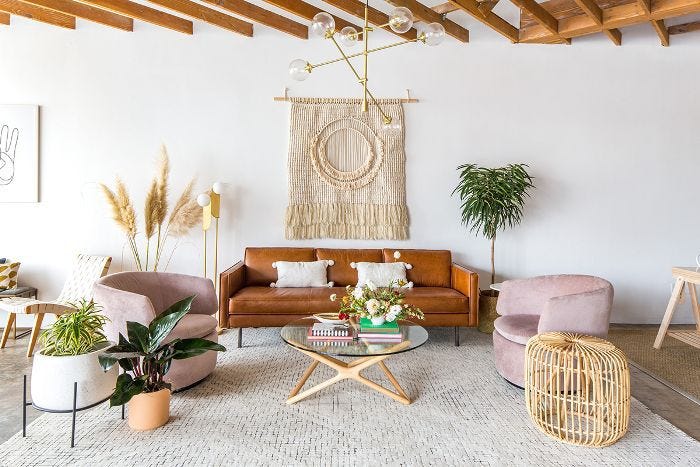 Bohemian living room—Festoon event space