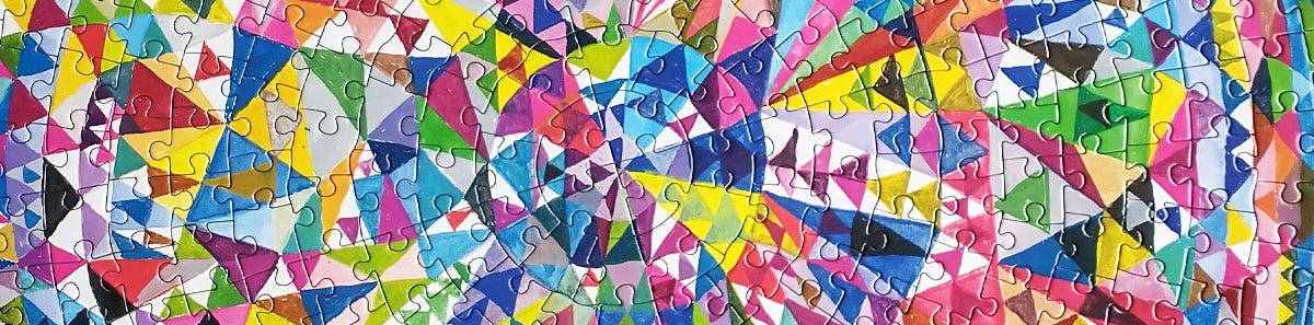Eeboo Triangle Pattern Jigsaw Puzzle