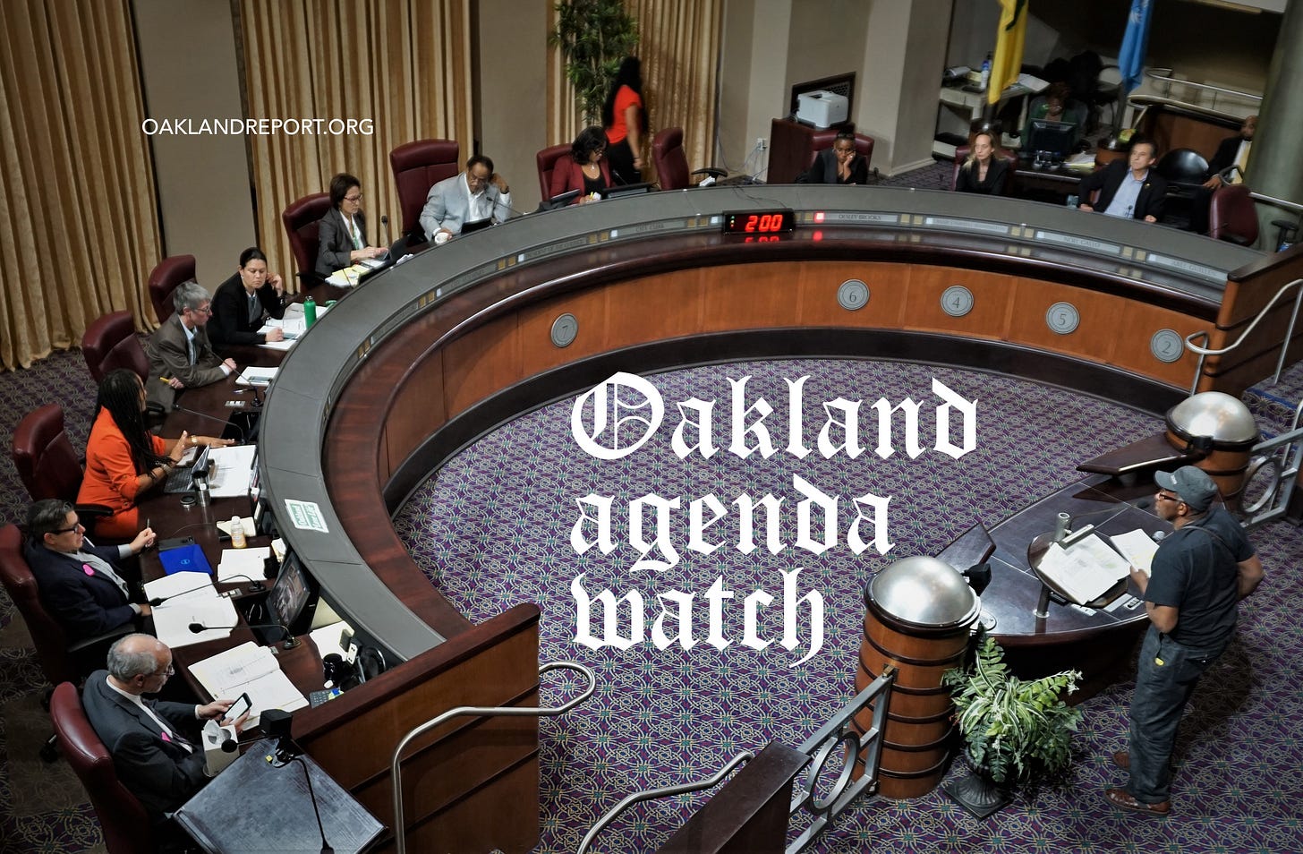 City Council Chambers, 1 Frank Ogawa Plaza, Oakland, California. (Image source: City of Oakland)