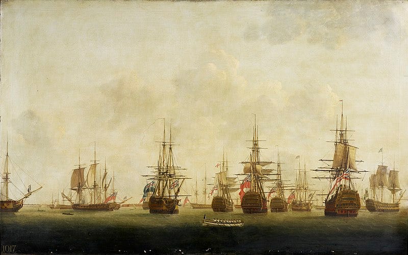 File:Thomas Elliot (c. 1770-1800) - A View of Part of the British fleet at Spithead - RCIN 405171 - Royal Collection.jpg