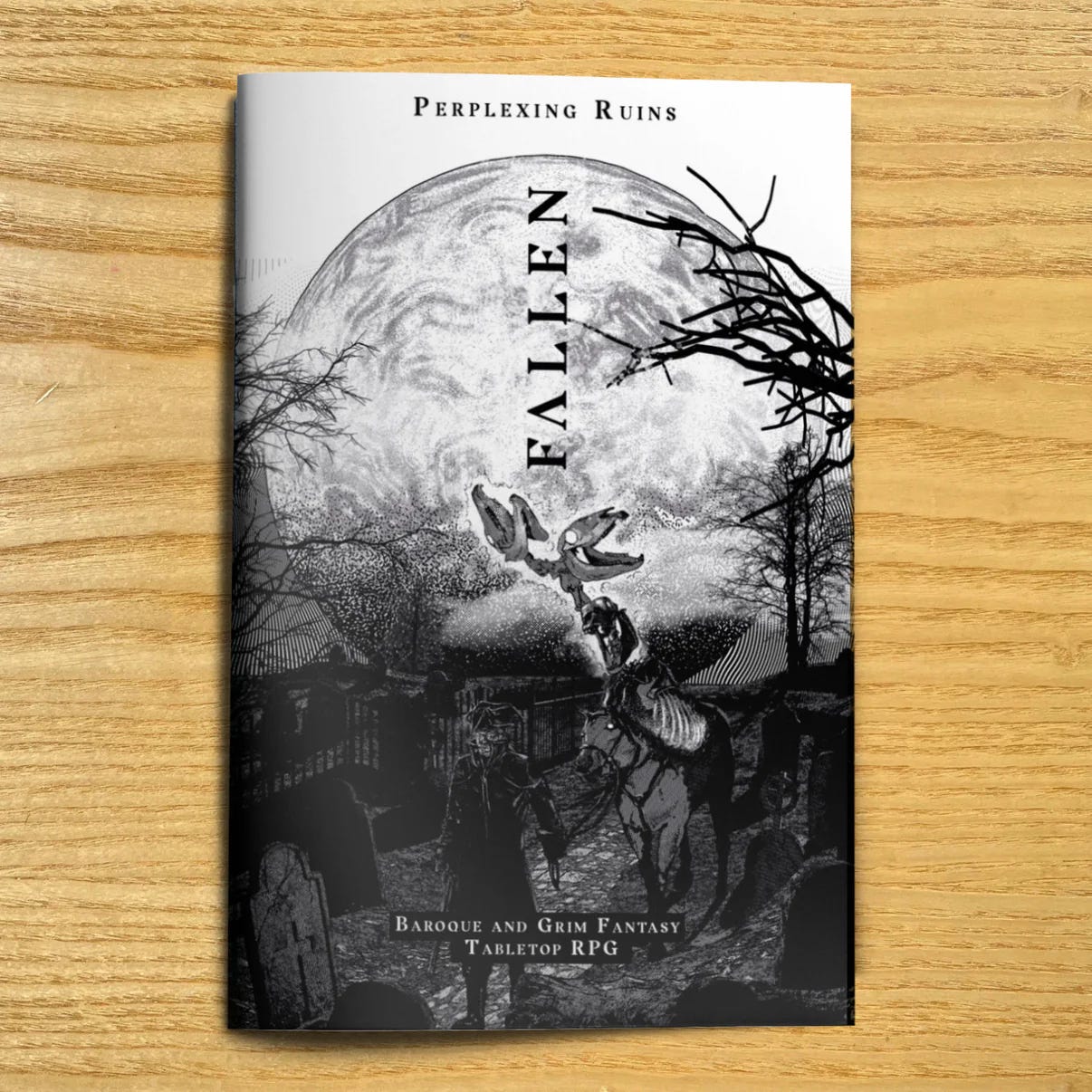 Fallen cover, dark, misty