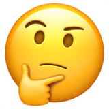 Thinking Face on Apple iOS 14.6