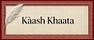 Kàash Khaata