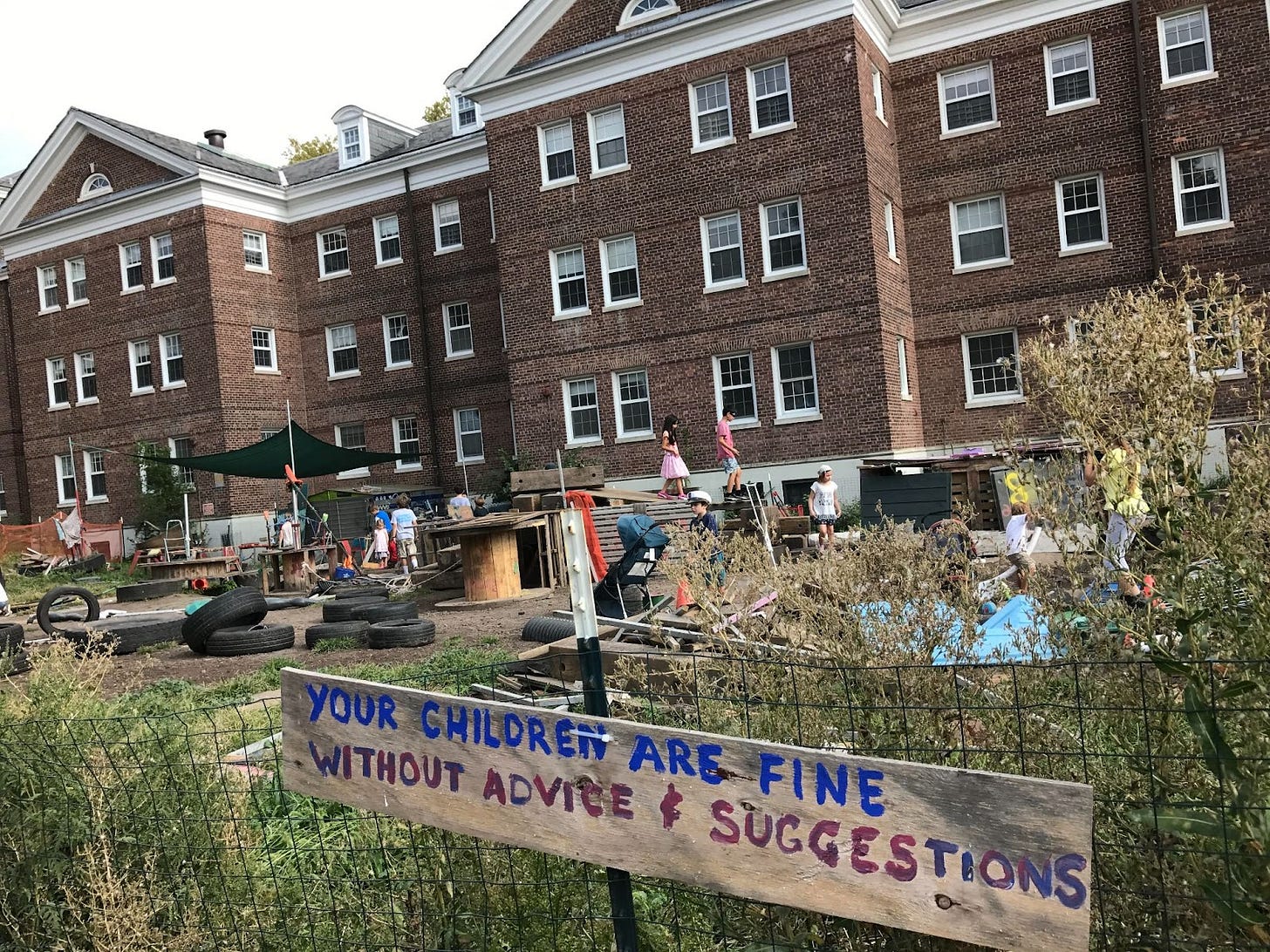Adventure playground in NYC