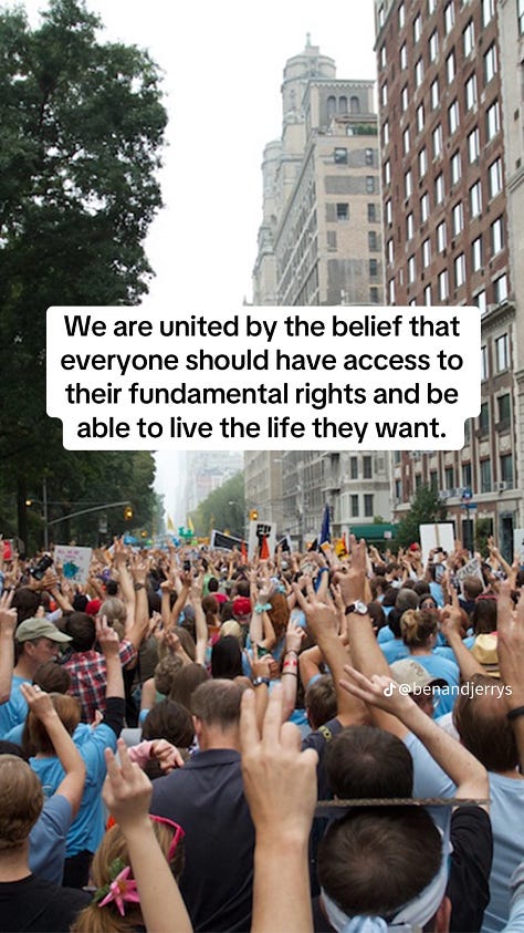 image of people protesting with overlaid text expressing power to the people and organizational info to attend the recently rebranded Women's March as the People's March