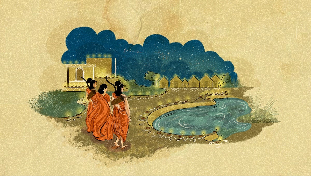 Lord Rama Returns to Ayodhya - Avishek Mukherjee — Google Arts & Culture