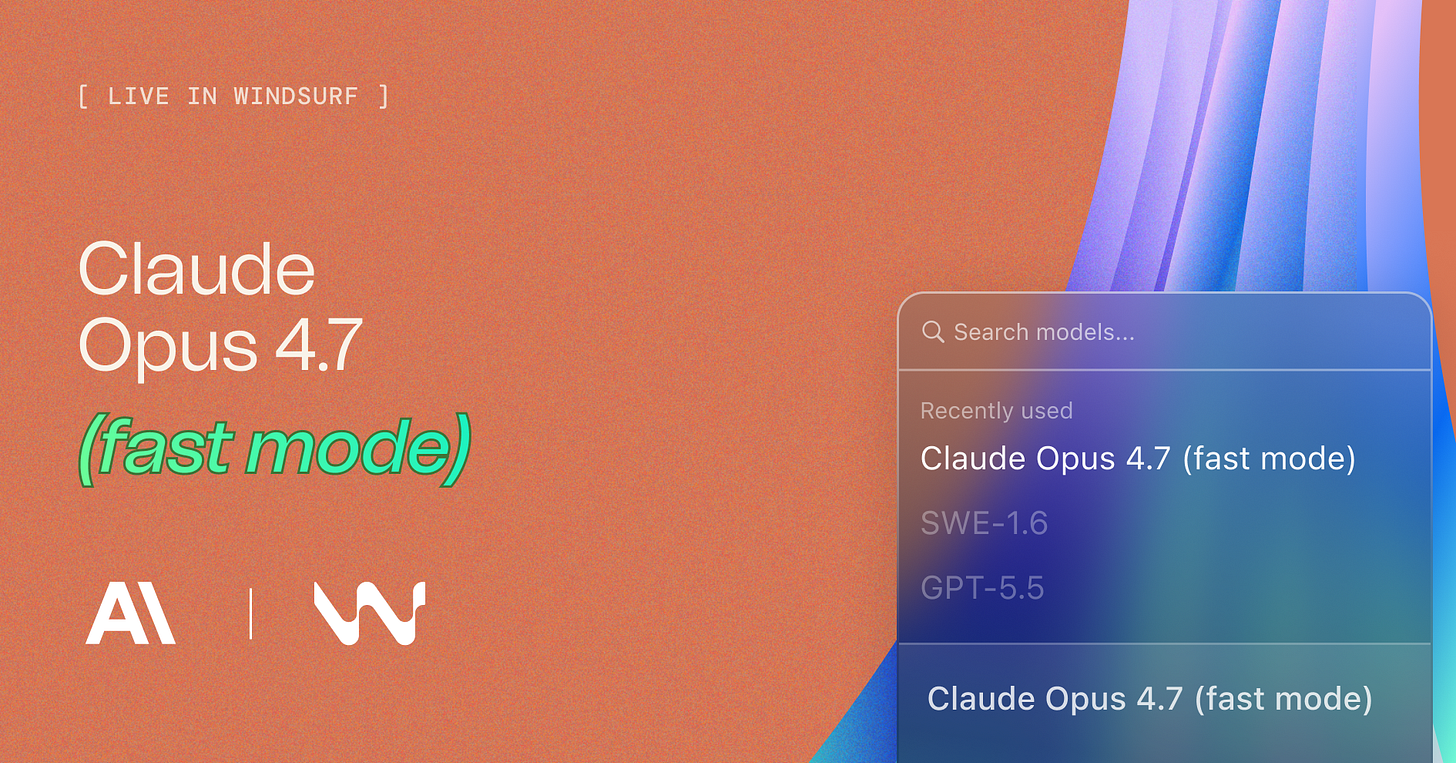 Claude Opus 4.7 (fast mode) announcement banner Claude Opus 4.7 (fast mode) announcement banner