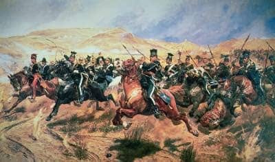 Charge of the Light Brigade, Balaclava, 1854. Richard Caton Woodville Jr., 1894.