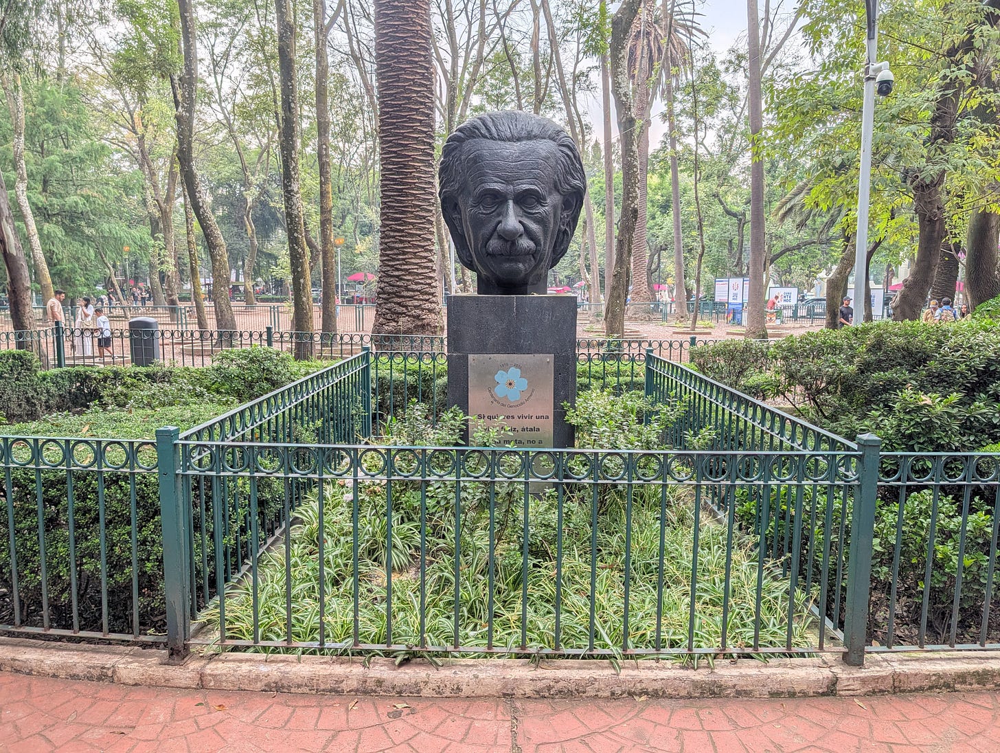 Albert Einstein statue, Condesa, Mexico City