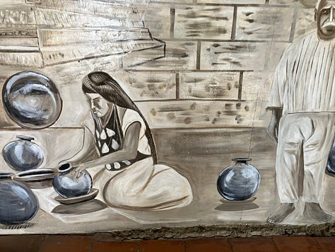 Pottery and murals