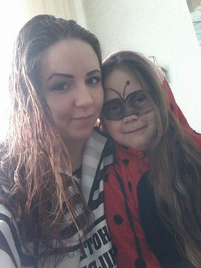 Britt van Schaijk en haar dochter Malita