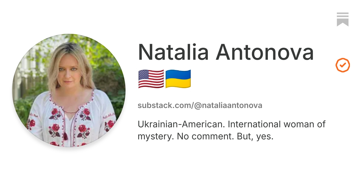 Natalia Antonova 🇺🇸🇺🇦 | Substack