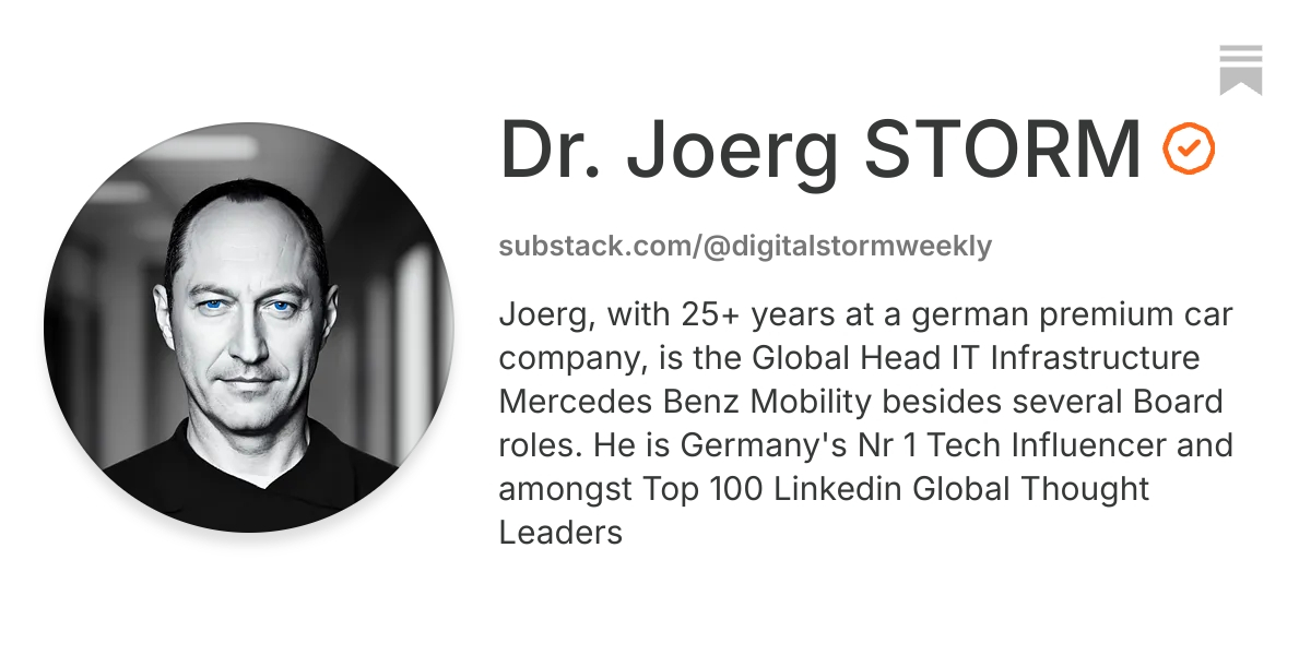 Dr. Joerg STORM | Substack