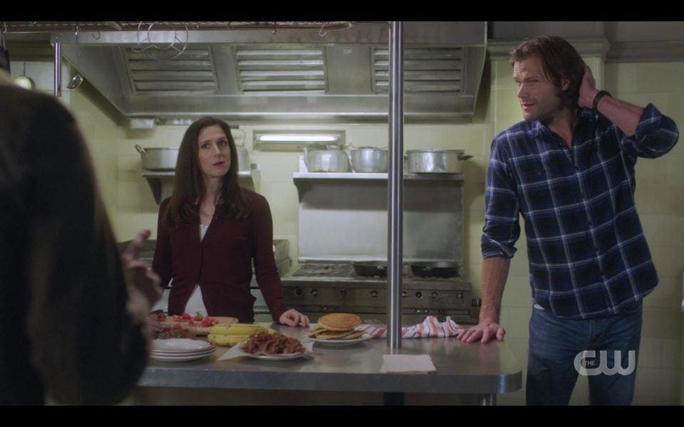 Sam Winchester nervous around Eileen SPN 1507 Sam Winchester nervous around Eileen SPN 1507