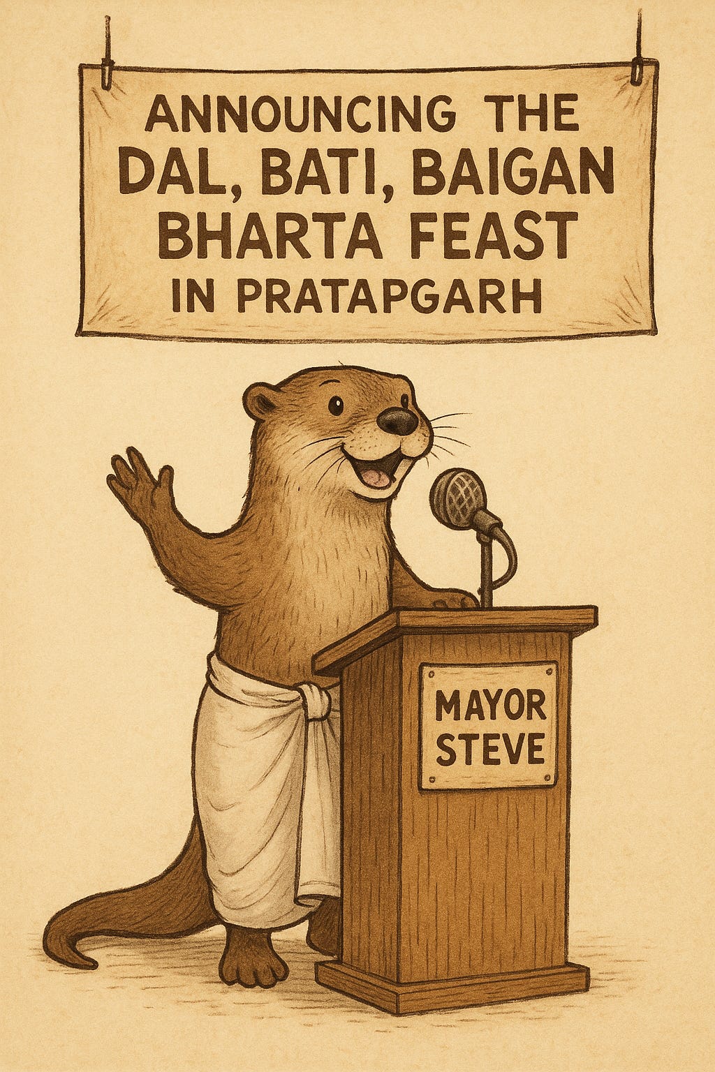 Mayor Steve Announces Feast in Pratapgarh