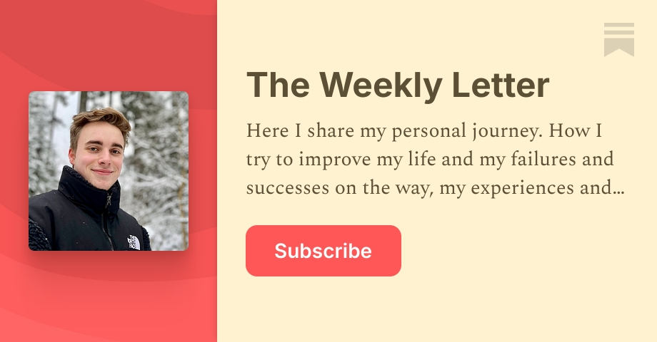 The Weekly Letter | Nick | Substack