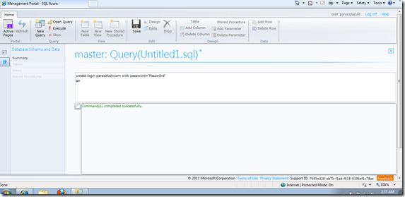 SQL Azure Login pic1 SQL Azure Login pic1
