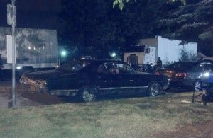 The Impala waits for her turn to film The Impala waits for her turn to film