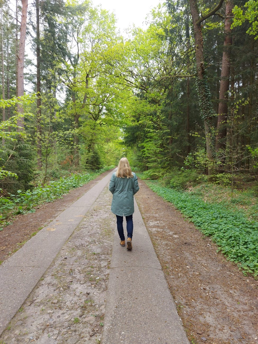 Claudia Kollschen in the forest