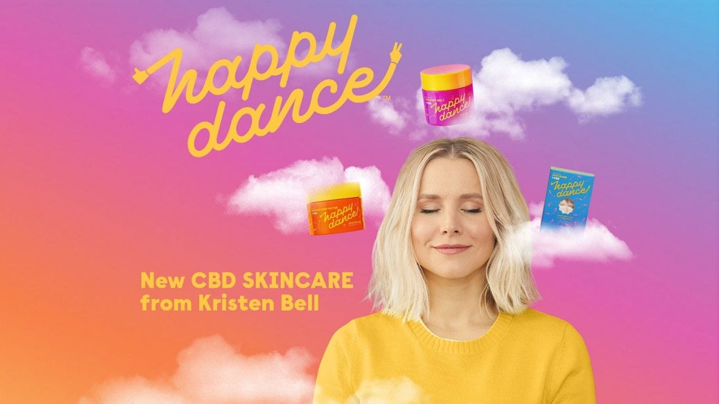 Kristen Bell Launches Happy Dance™ CBD Brand with Cronos Group Kristen Bell Launches Happy Dance™ CBD Brand with Cronos Group