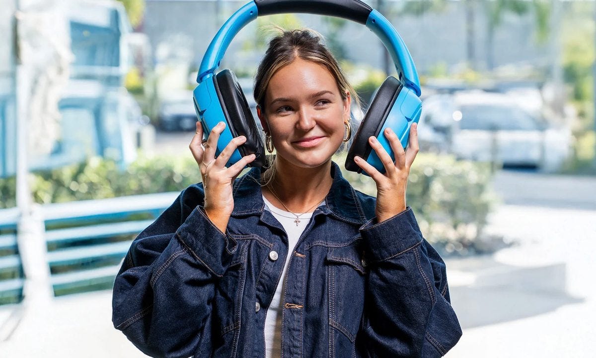 JLab's huge speaker headphones.