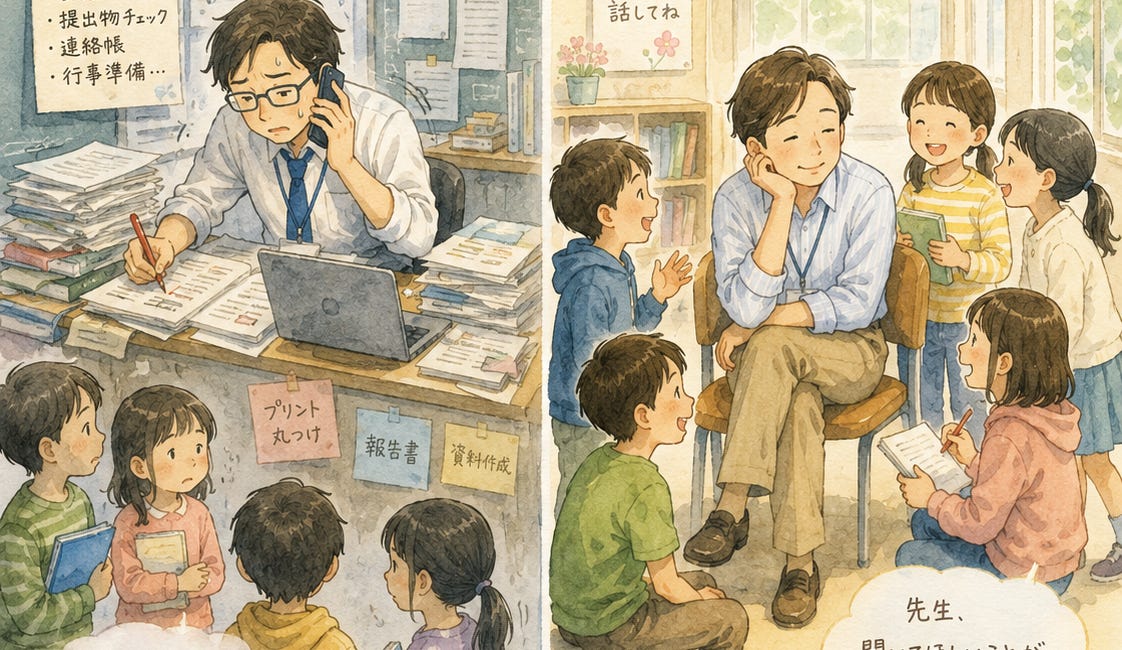 忙しそうな大人に、子どもは寄ってこない
