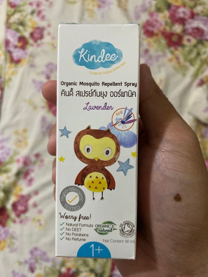 Kindee Organic Mosquito Repellant Spray Kindee Organic Mosquito Repellant spray