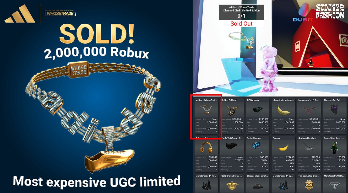 Real Life Example: Adidas $25,000 Gold Chain Sale Real Life Example: Adidas $25,000 Gold Chain Sale