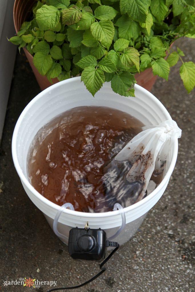 DIY compost tea brewer