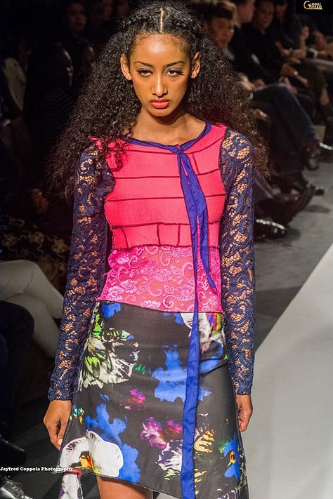 Models for sustainable fashion created by IQTEST Melissa Lockwood