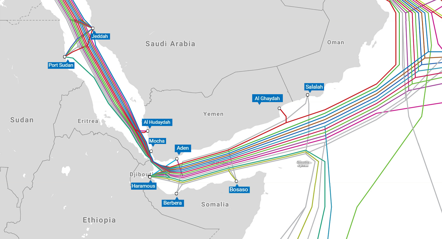 Red Sea underwater cables 'cut' disrupting global internet traffic | Middle  East Eye