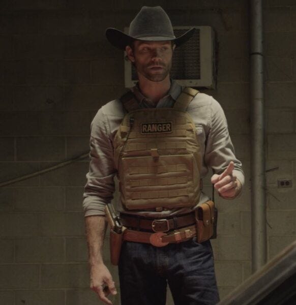 Walker Jared Padalecki in bulletproof vest seeing emilys car 103 Walker Jared Padalecki in bulletproof vest seeing emilys car 103