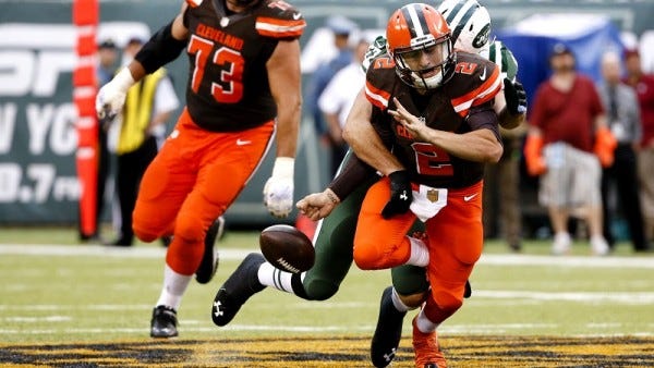 johnny manziel sacked by jets nfl recap week 1 images 2015 johnny manziel sacked by jets nfl recap week 1 images 2015