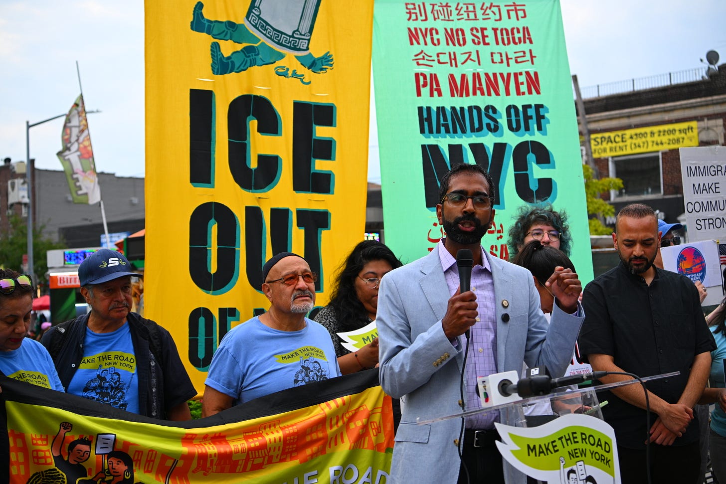 Queens residents rally as ICE enforcement surge across the borough: 'The  people will continue to fight back' | amNewYork