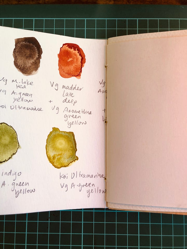watercolor swatches are always interesting