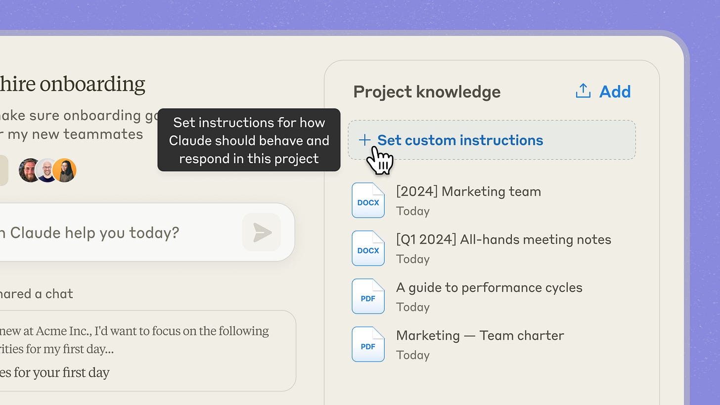 Collaborate with Claude on Projects \ Anthropic
